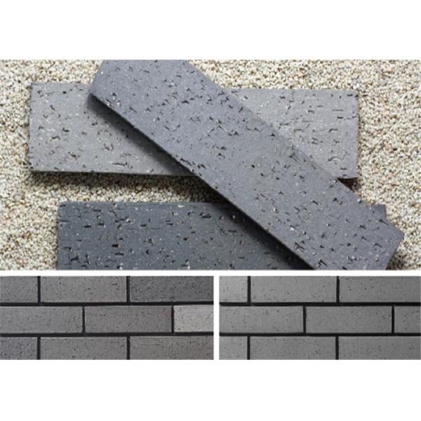 Outside Decorative Brick Veneer Wall Panels Clay Wall Building Material With Rough Surface