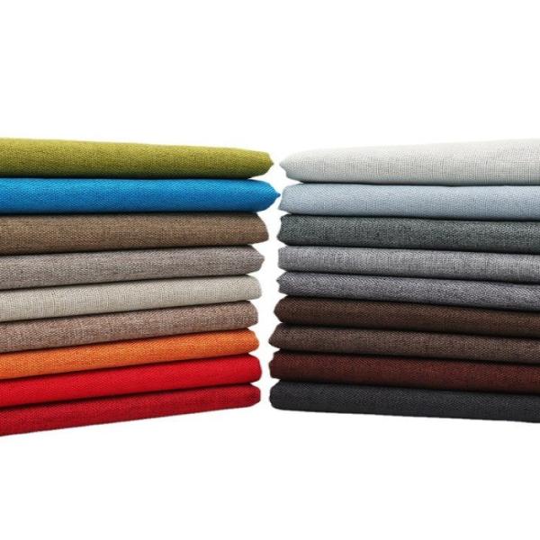 Fabric manufacturer cheap linen look fabric for home deco upholstery sofa linen fabric