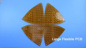 Quality Large FPC (Flexible Printed Circuit PCB) Built on Polyimide with Yellow Coating and Immersion Gold for LED Lighting for sale