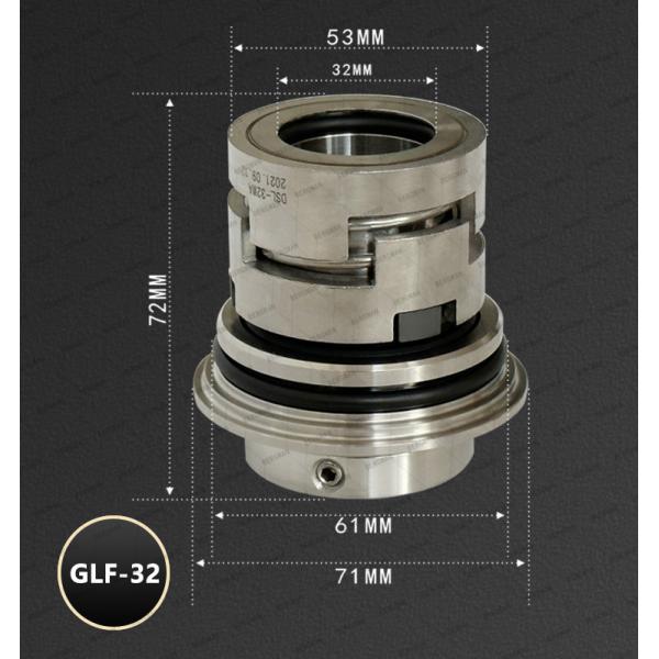 BERGMAN Replace Grundfos GLF-22mm Hexagon CR CRN CRI Pump Mechanical Seal HQQV HQQE 96525490 96525458