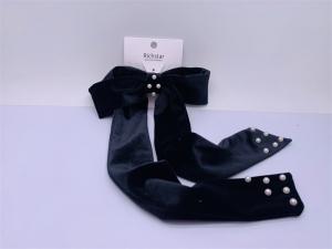 Quality Women Kids Black Velvet Hair Bow Ribbon Multiscene For Wedding for sale