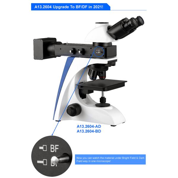 OPTO-EDU A13.2604-A Metallurgical Microscope, Reflect Light