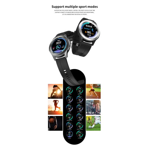 Newest Fitness Tracker Digital Sports Steel Strap Calling Music Android IOS Ip67 Watch