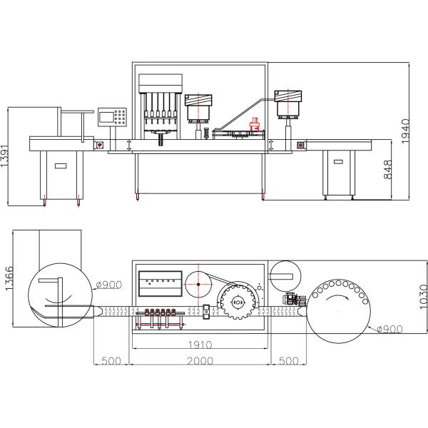 10ml-100ml E-Liquid Bottle Filling Capping Machine And Labeling Packing Line With Piston Pump