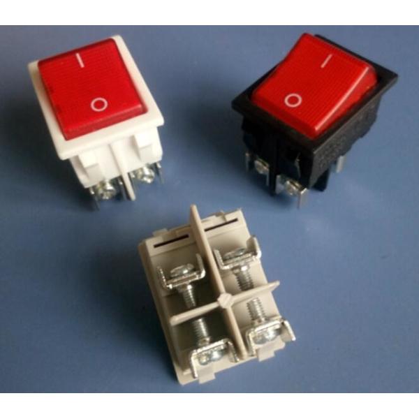 Long Life White Rocker Switch , 16A 250v Rocker Switch Power Control T85