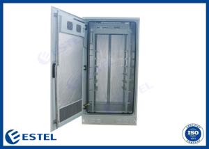 Quality 1500W 32U Weatherproof Outdoor Telecom Cabinet Galvanized Floor Mount for sale