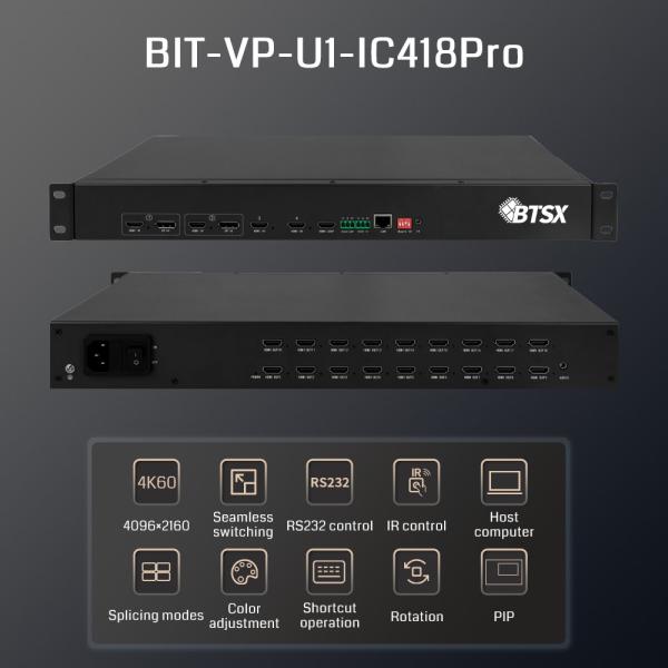HDMI 1.3x18 4K Video Processor With Seamless Real Time Signal Switching
