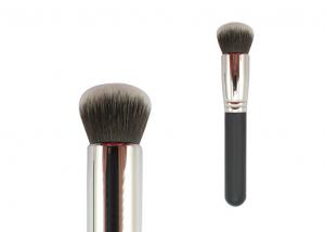 China Synthetic Bronzer Makeup Brush Sliver Ferrule Grey And Black Hair on sale