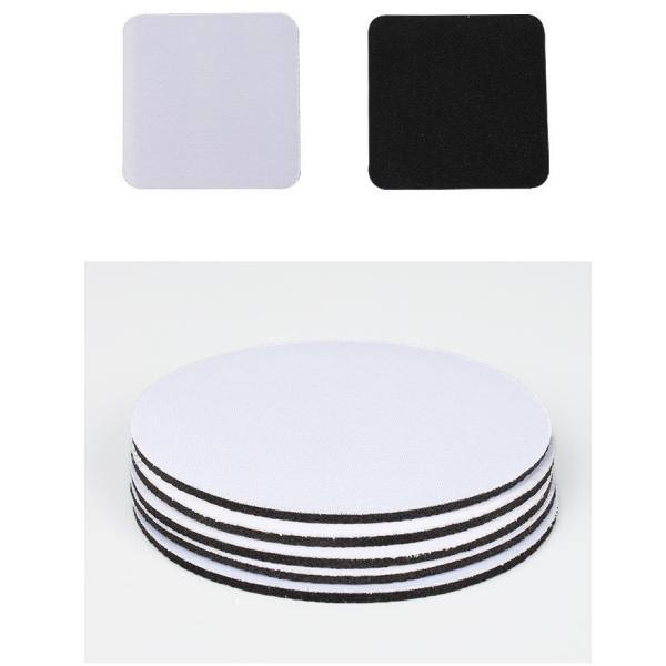 Non Slip Heat Resistant Sublimation Rubber Coasters Customized Neoprene Coasters