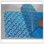Tamper evident seal blue color matt finishing VOID OPEN sticker security labels