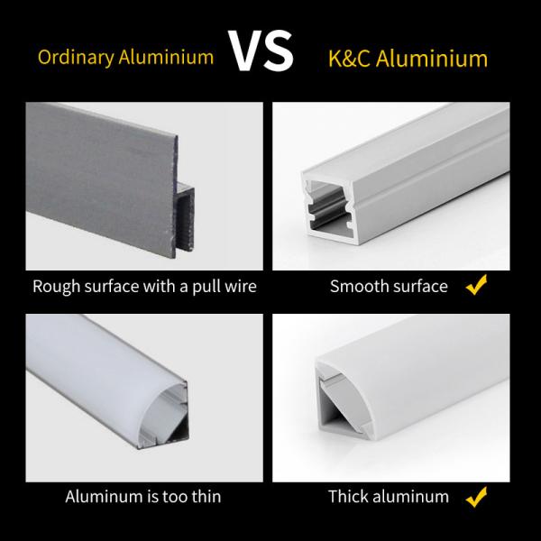 Pc Cover Extrusion Recessed Aluminum Led Profile Pc Diffuser Ugr Cover For Led Linear Solution