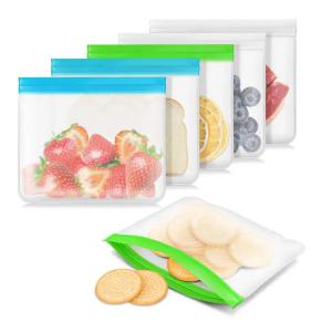 Quality Frosted PEVA Bag Biodegradable Zip Silicone Reusable Plastic Freezer Bags for sale