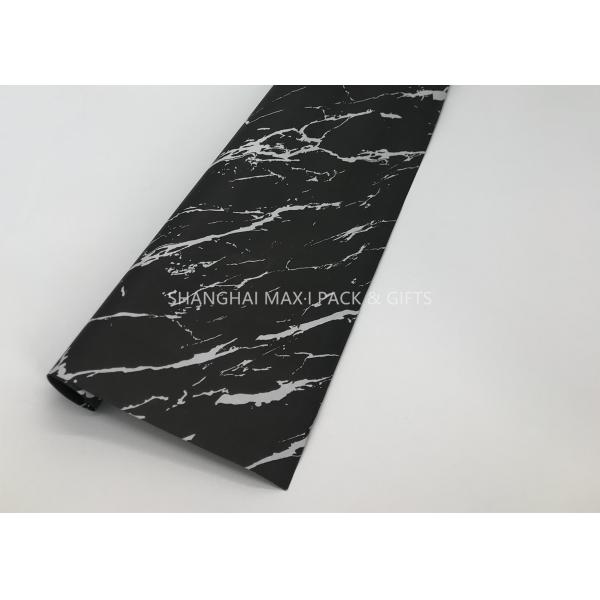Custom Black Wrapping Paper Rolls , Cute Tissue Wrapping Paper Birthday Personalized Black White In Stock
