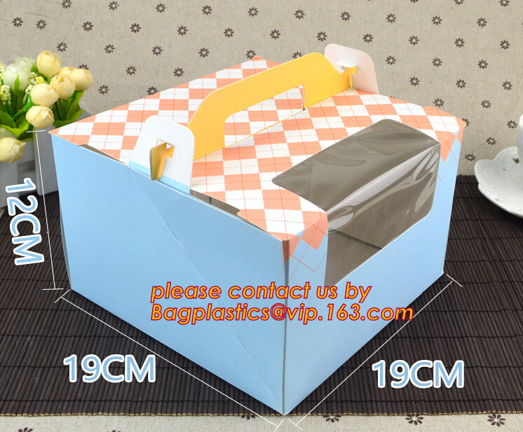Kraft Triple Sandwich Wedge Box with Window Recyclable Paper Lunch Container Boxes,Promotional Triangle Sandwich Paper B
