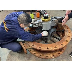 Heat Exchanger Flange Facing Machine Portable Seal Groove Flange Facer