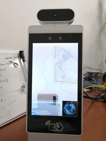 Buy Customized Desktop Standing Mount Face Identified Temperature Detect Android POE Tablet Access Control Solution at wholesale prices