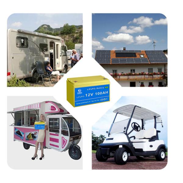 12.8V 100Ah LiFePO4 Lithium Battery for Lead Acid Replacement at 0.2C Charging Ratio