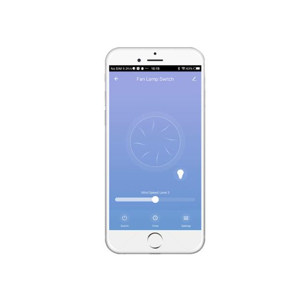 86*86mm 4 Gang Touch Dimmer Switch Iot Light Switch EU Standard