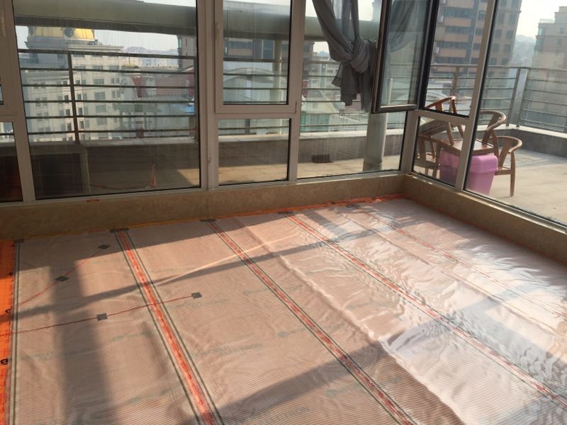 White Carbon Warm Floor Heating Film Electric Radiant Floor Heating Systems