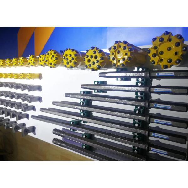 Mining Rock Drill Bit Long Skirt Tungsten Carbide Button Drill Bit Golden Color