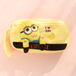 China Despicable me minion Plush Pencil Case Cartoon Characters in Yellow for sale