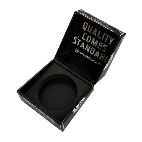 Black Book Shape Cigarette Paper Box Magnetic Paper Cigarette Case With EVA Foam