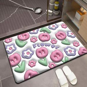 Quality Swell Small Garden Diatom Mud Bath Mat Toilet Foot Mat for sale