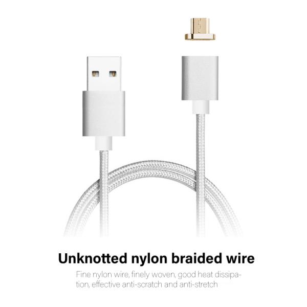 3 in 1 magnetic cable,1M Nylon braided + aluminum shell,2A fast charging