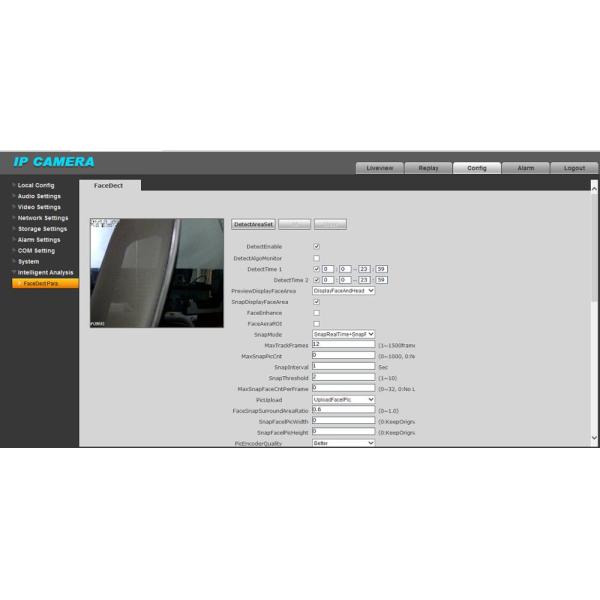 H.264 AI Optical WDR 1/1.8” Capture Ip Camera