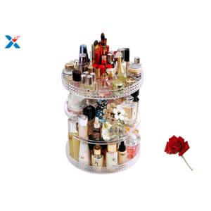 Quality 360 Degree Rotating Acrylic Cosmetic Makeup Box Storage Organizer Color Customized for sale