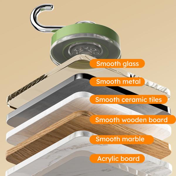 New Design Reusable Wall Hanging ABS Shower Hooks Strong Adsorption Vacuum Suction Cup Hooks