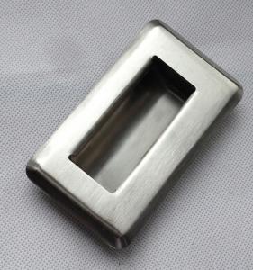 Quality Stainless steel embedded flush pull hand chest drawer machinery equipment Handle for sale