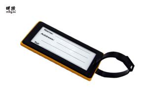 Quality Soft Colorful Rubber / PVC Luggage Name Tags With Logo Printed for sale