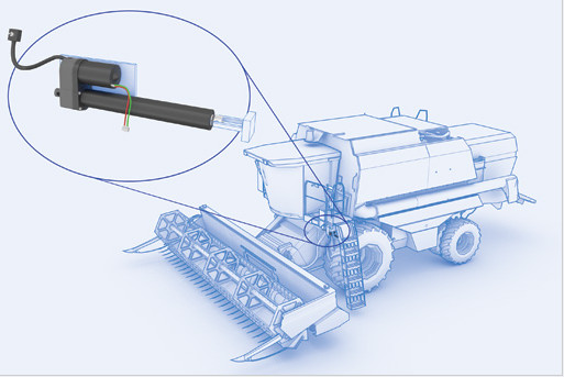 ACME waterproof linear actuator electric 12V or 24v, push pull 6000N industry linear actuator 10'' stroke
