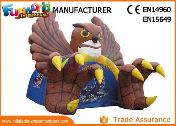 Buy Big Inflatable Party Tent , Durable Pvc Coated Nylon Football Inflatable Eagle Tunnel For Adult at wholesale prices