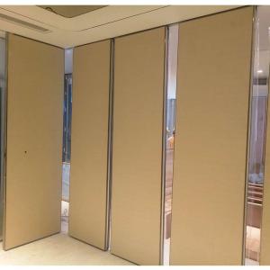 China Movable Acoustic Wall Partition Hotel Restaurant Divider Electric Motorized on sale