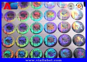 Quality Custom 3d Holographic Tamper Evident Security Label 20mm Anti Counterfeiting for sale