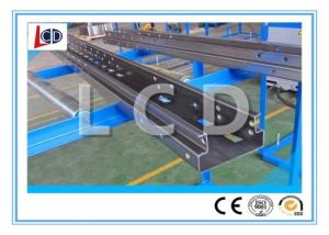High Accuracy Beam Rack Roll Forming Machine With Punching Press PPGI Material