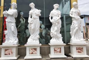 Quality Nice garden stone statues four season marble sculpture stone sculptures,China stone carving Sculpture supplier for sale