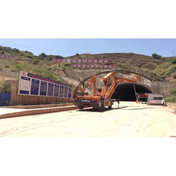 Self Propelled 3 Boom Robotic Arch Install Machine