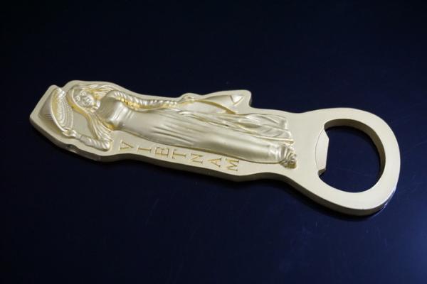 Buy Girls Shape Metal Beer Bottle Openers For Bartenders Imitation Gold Plating at wholesale prices