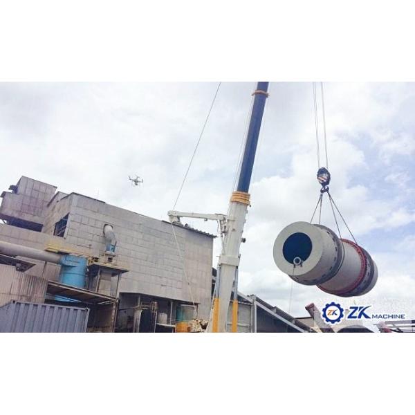 Medium Scale Fertilizer 1×6m3 Rotary Drum Granulator