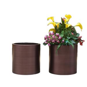 Quality High quality interior flower pot metal flower bowl planter for sale