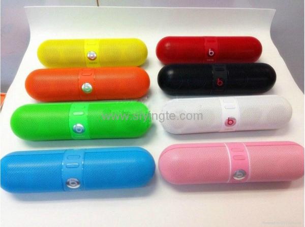 2013 New color beats wireless pill speaker beats by dr de bluetooth neon pill
