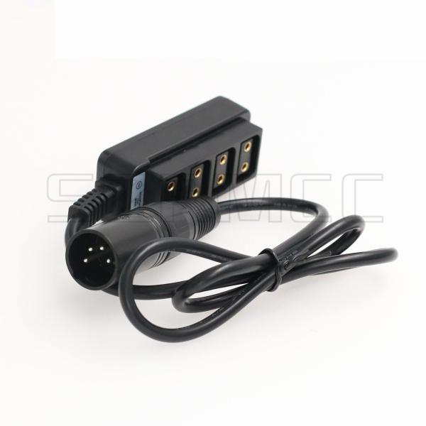 4 Pin XLR to 4 Port D Tap Camera Power Cable for ARRI RED Camera TV Logic