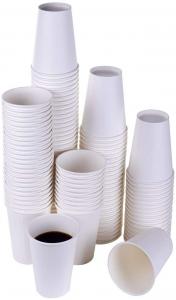 Quality 8oz 236.5ml Decorative Dessert Disposable Coffee Cups With Lids For Wedding for sale
