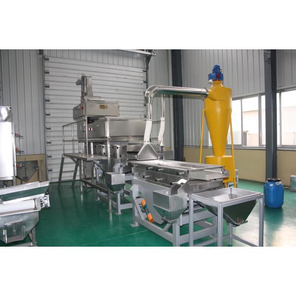304 Stainless Steel 3.37kw Split Peanut Blanching Machine