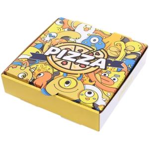 Quality Printed Rigid Pizza Boxes Recyclable Fast Food Cartons Takeout 24 X 24 for sale
