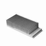 China Black Anodized 6063 Aluminum Extruded Heat Sink Profiles High Density for sale