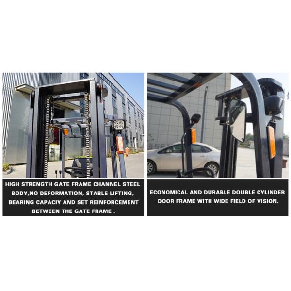 Counterbalanced 3-wheel front drive electric forklift truck with CE certificate for narrow aisles